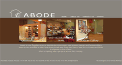Desktop Screenshot of abodegallery.com